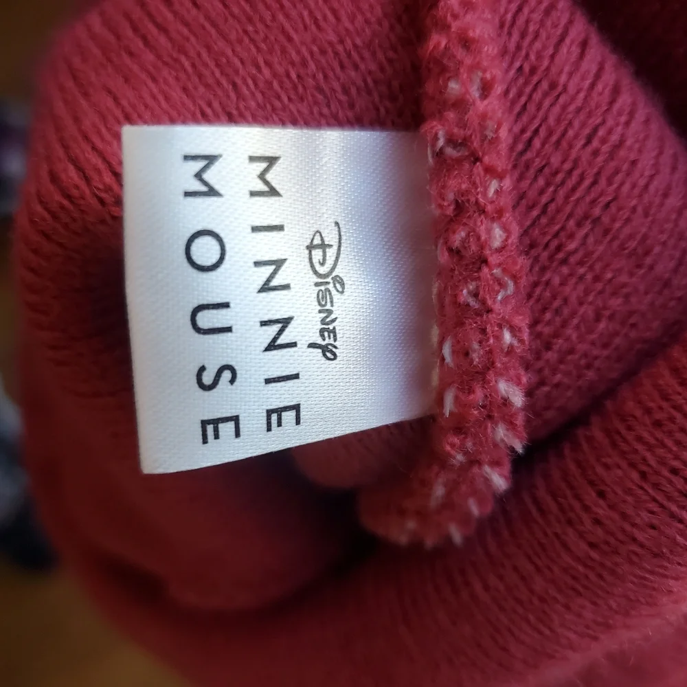 Disney Minnie Mouse Girls Winter Pink Pom‎ Pom 3 Minnie Mouse Beanie Hat